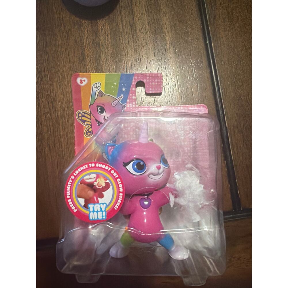 Rainbow Butterfly Unicorn Kitty Fierce Felicity Light Up Figure Toy
